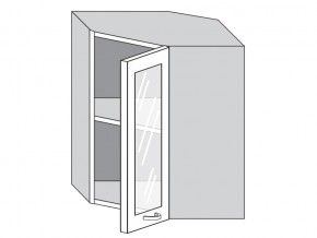 1.60.3у Шкаф настенный (h=720) угловой на 600мм со стекл. дверцей в Троицке - troick.magazin-mebel74.ru | фото