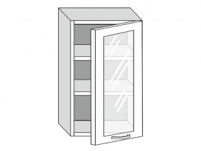 19.50.3 Шкаф настенный (h=913) на 500мм с 1-ой стекл. дверцей в Троицке - troick.magazin-mebel74.ru | фото