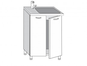 2.60.2м Шкаф-стол на 600мм под врезную мойку с 2-мя дверцами в Троицке - troick.magazin-mebel74.ru | фото