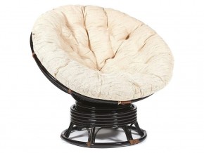 Кресло-качалка Papasan w 23/01 B с подушкой Antique brown, ткань Старт в Троицке - troick.magazin-mebel74.ru | фото