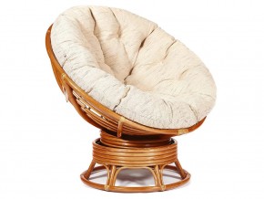 Кресло-качалка Papasan w 23/01 B с подушкой Cognac, ткань Старт в Троицке - troick.magazin-mebel74.ru | фото