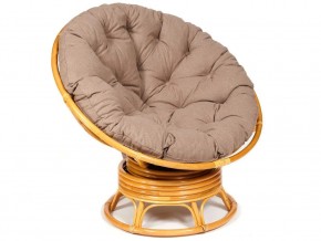 Кресло-качалка Papasan w 23/01 B с подушкой Honey, экошерсть Коричневый в Троицке - troick.magazin-mebel74.ru | фото