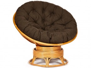 Кресло-качалка Papasan w 23/01 B с подушкой Honey, ткань Коричневый в Троицке - troick.magazin-mebel74.ru | фото