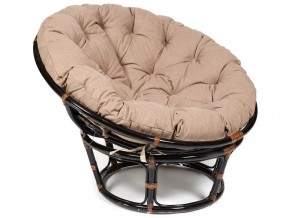 Кресло Papasan 23/01 W с подушкой Antique brown, экошерсть Коричневый в Троицке - troick.magazin-mebel74.ru | фото