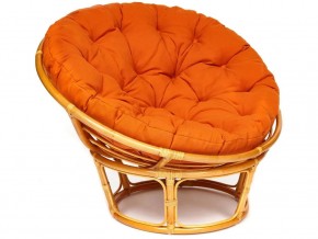 Кресло Papasan 23/01 W с подушкой Honey, ткань Оранжевый в Троицке - troick.magazin-mebel74.ru | фото