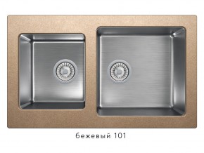 Мойка комбинированная Tolero twist TTS-840 Бежевый 101 в Троицке - troick.magazin-mebel74.ru | фото