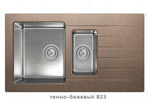 Мойка комбинированная Tolero twist TTS-890 Темно-бежевый 823 в Троицке - troick.magazin-mebel74.ru | фото