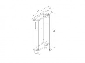 НМ 15 Модуль нижний 150 мм Без Столешницы в Троицке - troick.magazin-mebel74.ru | фото