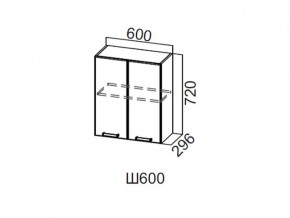 Ш600/720 Шкаф навесной 600/720 в Троицке - troick.magazin-mebel74.ru | фото