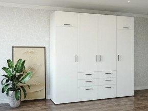 Шкаф распашной 2400Б Жемчуг в Троицке - troick.magazin-mebel74.ru | фото