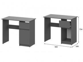 Стол письменный 900 Денвер Графит серый в Троицке - troick.magazin-mebel74.ru | фото